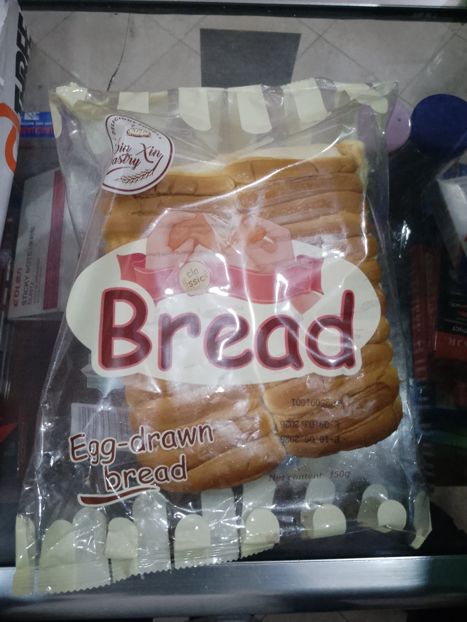 Bread- Eggy drawn bread